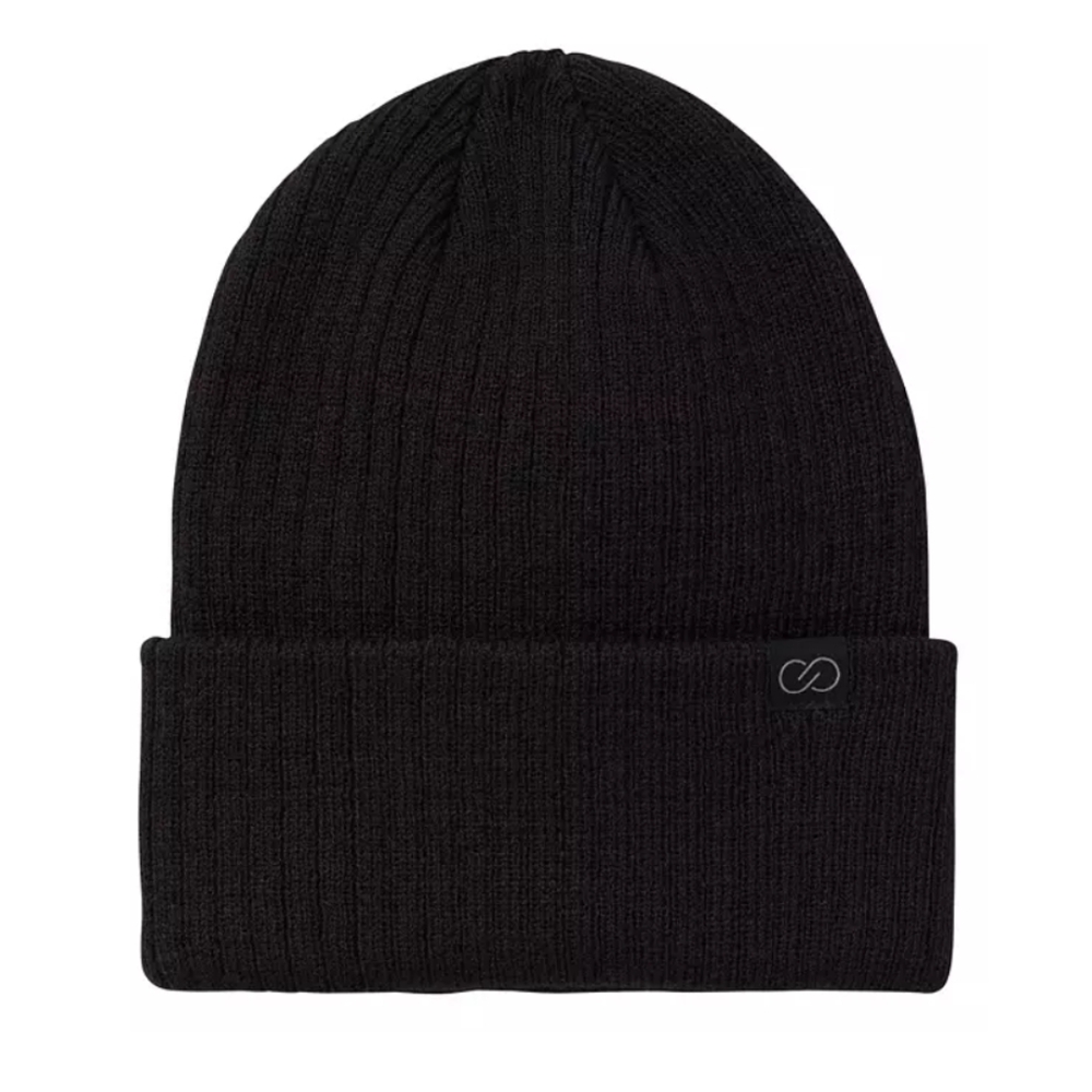CALIA Ribbed Black Beanie - Picture 4 of 5